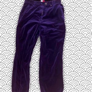 Vintage Tommy Hilfiger Purple Velvet Pants